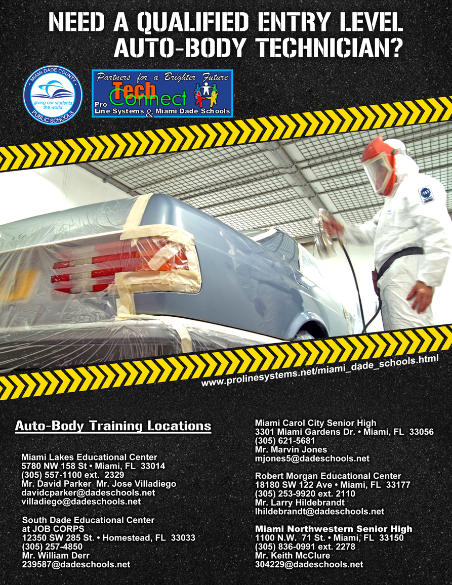 Miami Dade Schools auto body apprentice program