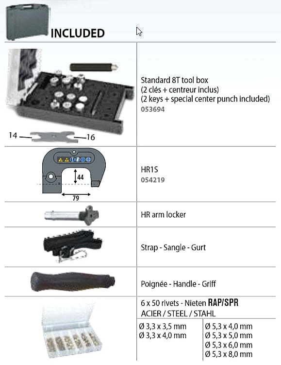 GYSPRESS 8T Self Piercing Rivet Gun Pro Line Systems International