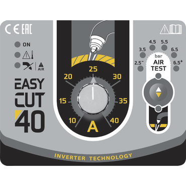 GYS Metal Cutter Easycut 40 plasma cutter control panel