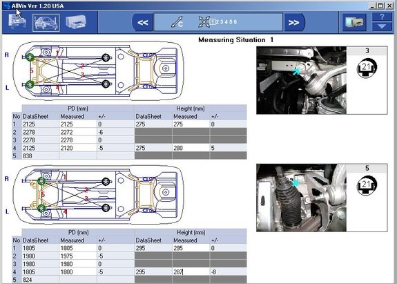 ALLVIS Bluetooth Measurement Screen ALLVIS Bluetooth Initial Measurement Screen