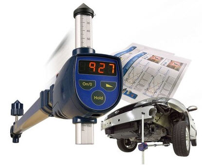 Car Body Electronic Tram Gauge by JNE Sweden ALLVIS Connect Auto Body Measuring System