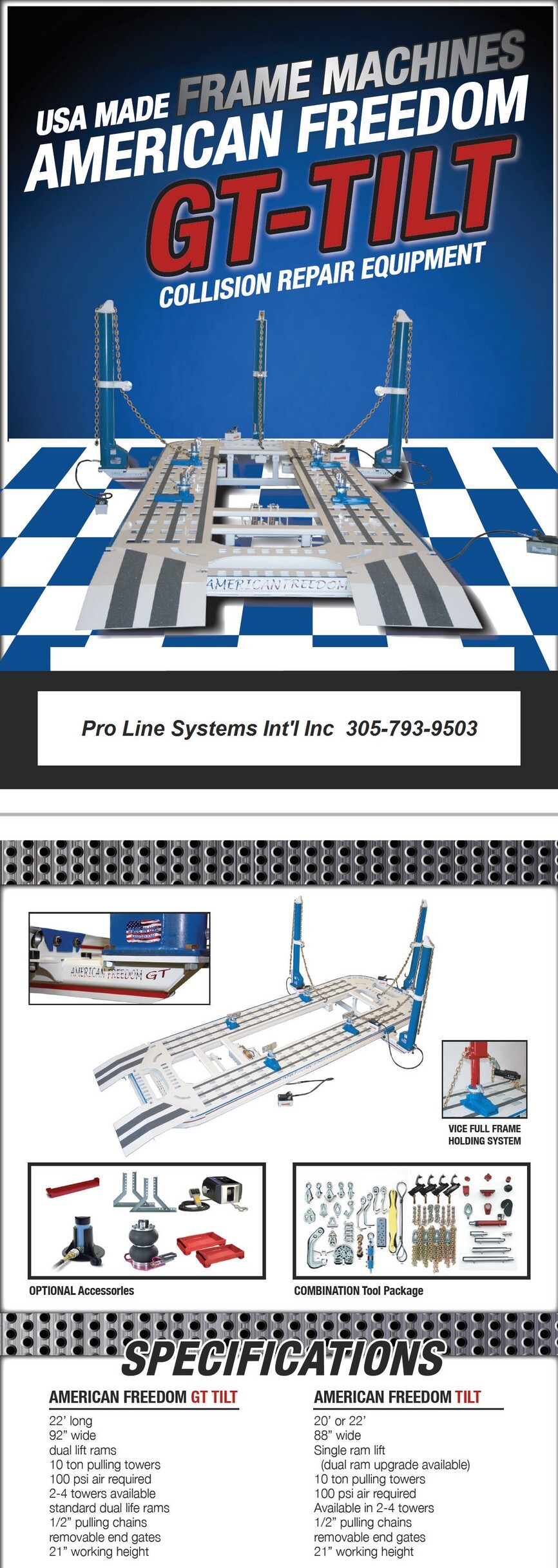 American Freedom Tilt & GT Tilt American Freedom Tilt Frame Machine Brochure