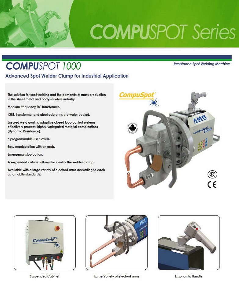 AMH 1000 Factory Welding Machine Industrial Spot Welder, Compuspot 1000
