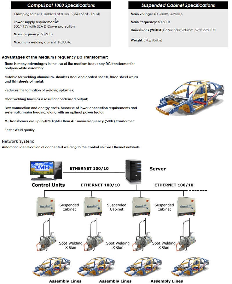 Overhead Spot Welder Compuspot Industrial Spot Welder