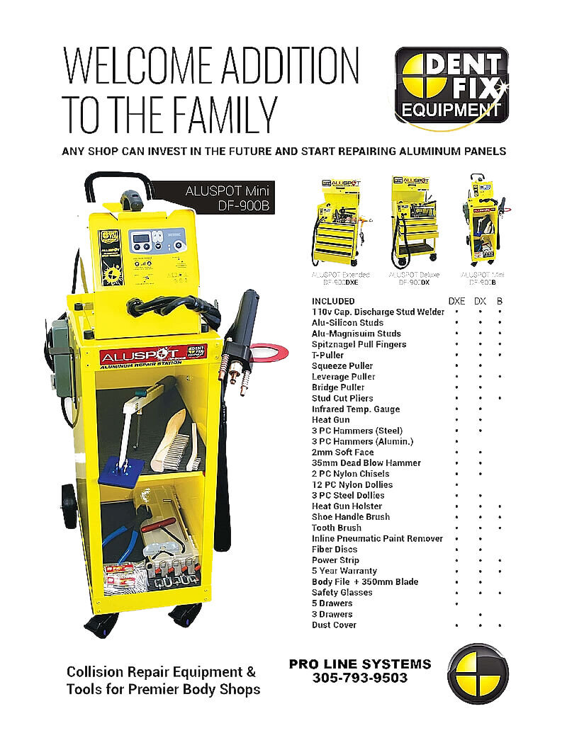 Aluminum Dent Removal Station by Dent Fix Aluspot Mini DF-900B Dent Fix Aluminum Repair Station