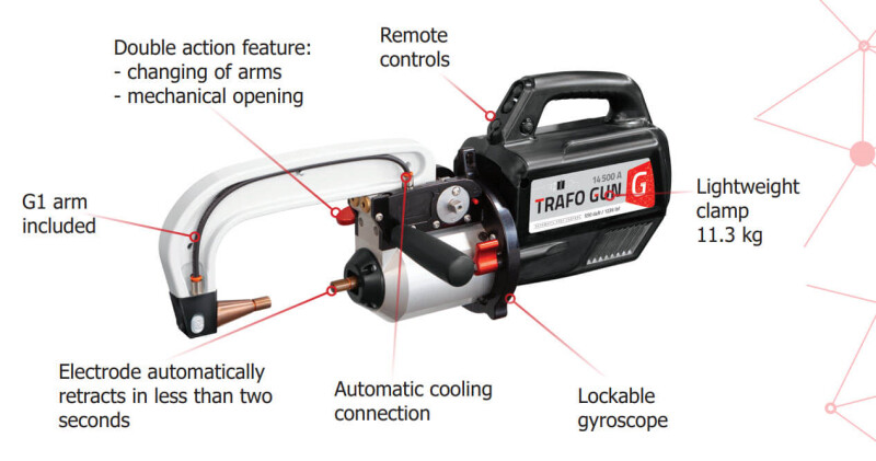 genius welding clamp Trafo pti.g lightweight welding gun