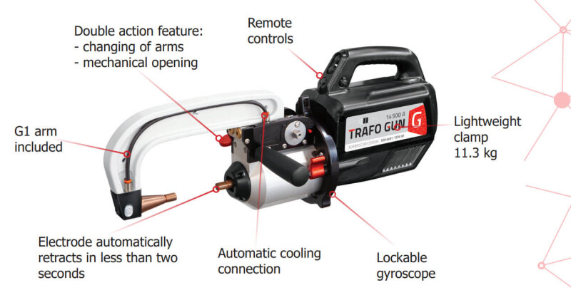 Trafo pti.g lightweight welding gun