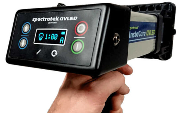 hand uv dryer spectratek UVLED paint drying control panel