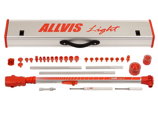ALLVIS Light Measuring System - auto measuring tram gage ALLVIS Light Measuring System components