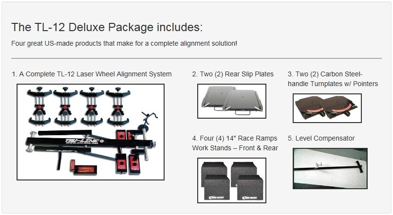 wheel aligner True Line TL-12 Deluxe Laser Wheel Alignment System
